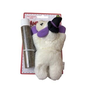 Multipet Lamb Chop Halloween Purple Spooky Witch Refillable Cat Toy 4.5" Limited